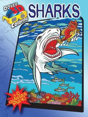 bokomslag 3-D Coloring Book - Sharks
