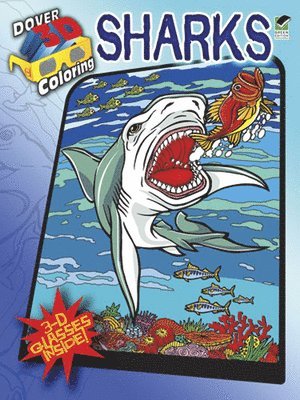 3-D Coloring Book - Sharks 1