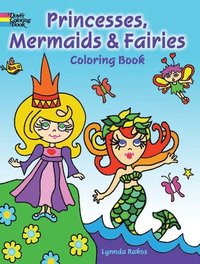 bokomslag Princesses, Mermaids and Fairies Coloring Book