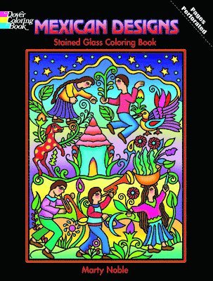 Mexican Designs Stained Glass Coloring Book
