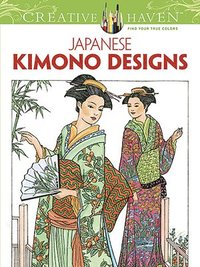 bokomslag Creative Haven Japanese Kimono Designs Coloring Book