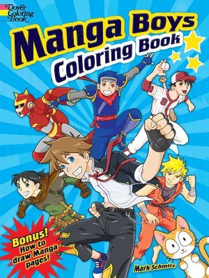 Manga Boys Coloring Book 1