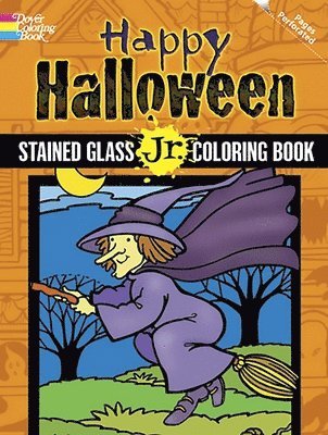 Happy Halloween Stained Glass Jr. Coloring Book