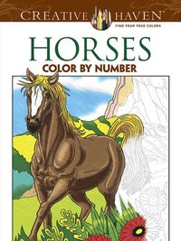 bokomslag Creative Haven Horses Color by Number Coloring Book