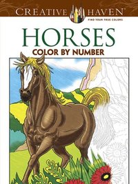 bokomslag Creative Haven Horses Color By Number Coloring Book