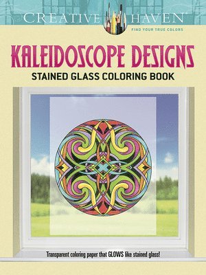 Creative Haven Kaleidoscope Designs Stained Glass Coloring Book 1