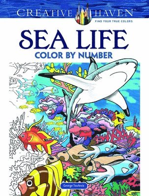 bokomslag Creative Haven Sea Life Color by Number Coloring Book