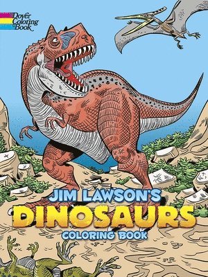 Jim Lawson's Dinosaurs Coloring Book 1