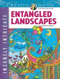 bokomslag Creative Haven Insanely Intricate Entangled Landscapes Coloring Book