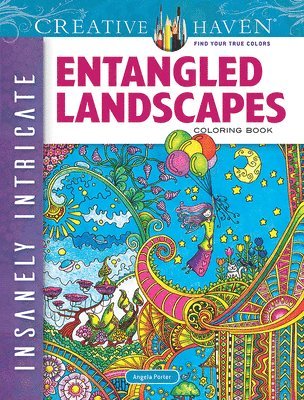 bokomslag Creative Haven Insanely Intricate Entangled Landscapes Coloring Book