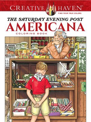 bokomslag Creative Haven the Saturday Evening Post Americana Coloring Book