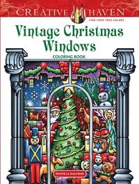 bokomslag Creative Haven Vintage Christmas Windows Coloring Book