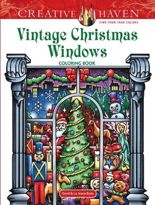 bokomslag Creative Haven Vintage Christmas Windows Coloring Book