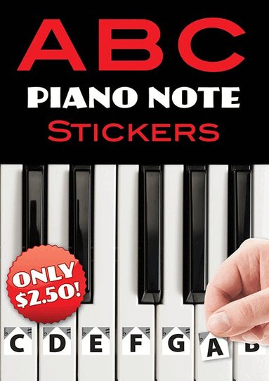 Dover Publications Inc - B C Piano Note Stickers, Häftad