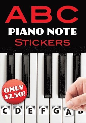 A B C Piano Note Stickers 1