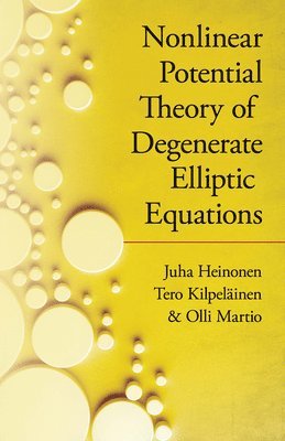 bokomslag Nonlinear Potential Theory of Degenerate Elliptic Equations