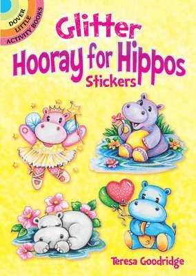 Glitter Hooray for Hippos Stickers 1