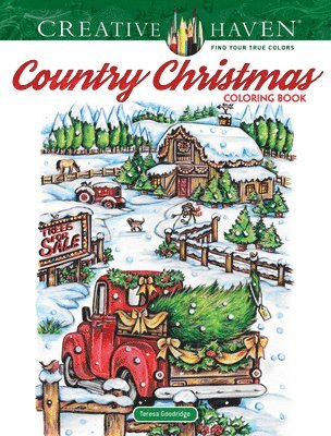 Creative Haven Country Christmas Coloring Book 1