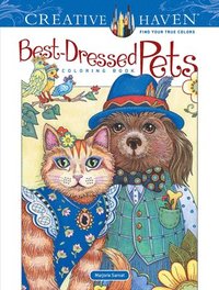 bokomslag Creative Haven Best-Dressed Pets Coloring Book