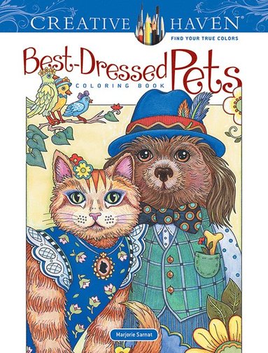 bokomslag Creative Haven Best-Dressed Pets Coloring Book