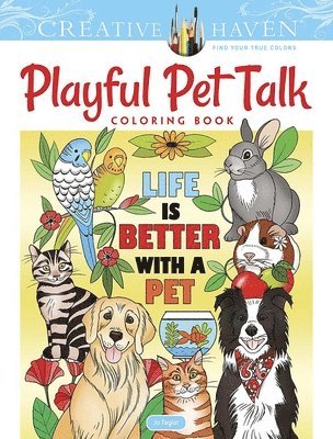 bokomslag Creative Haven Playful Pet Talk Coloring Book