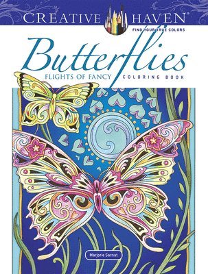 bokomslag Creative Haven Butterflies Flights of Fancy Coloring Book