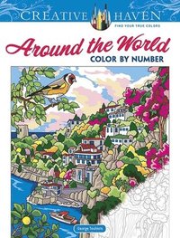 bokomslag Creative Haven Around the World Color by Number