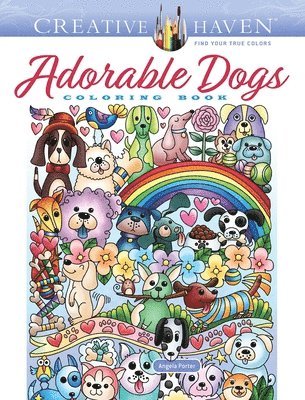 Creative Haven Adorable Dogs Coloring Book 1