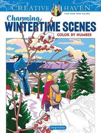 bokomslag Creative Haven Charming Wintertime Scenes Color by Number