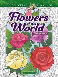 bokomslag Creative Haven Flowers of the World Coloring Book