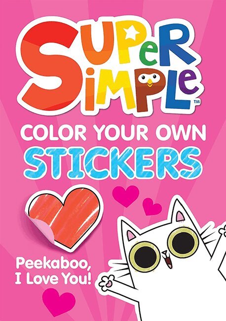 Super Simple™ Color Your Own Stickers: Peekaboo, I Love You!