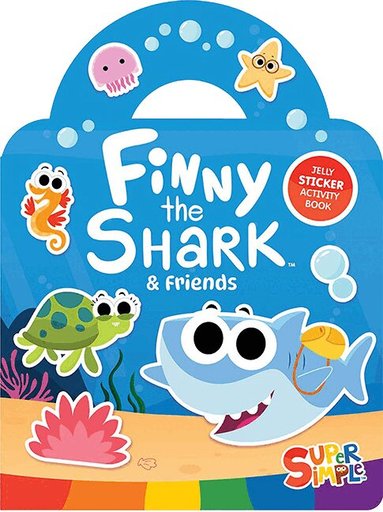 Super Simple™, Dover Publications Inc - Super Simple™ Finny the Shark & Friends Jelly Sticker Playset (Includes 20 Reusable Stickers!), Häftad