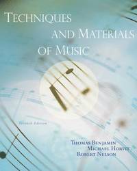 bokomslag Techniques and Materials of Music