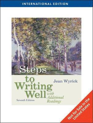 bokomslag Steps to Writing Well with Additional Readings, International Edition