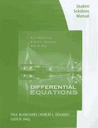Student Solutions Manual for Blanchard/Devaney/Hall's Differential Equations, 4th 1