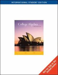 bokomslag College Algebra, International Edition