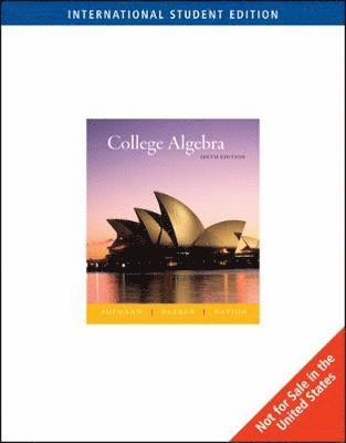 College Algebra, International Edition 1