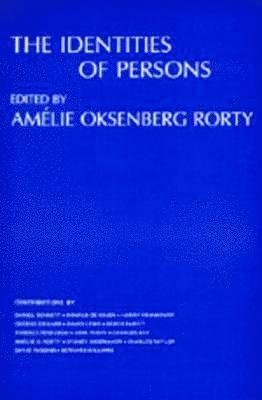 Amélie Oksenberg Rorty - Identities of Persons, Häftad
