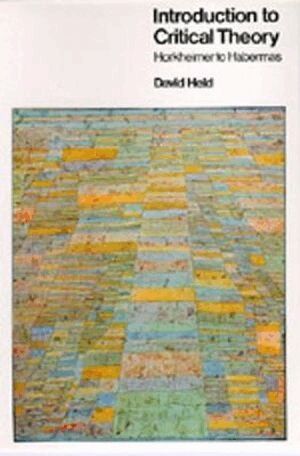 David Held - Introduction to Critical Theory, Häftad