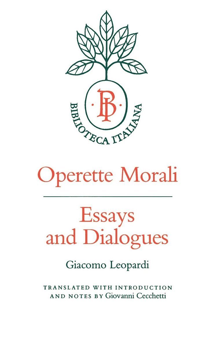 Giacomo Leopardi - Operette Morali, Häftad
