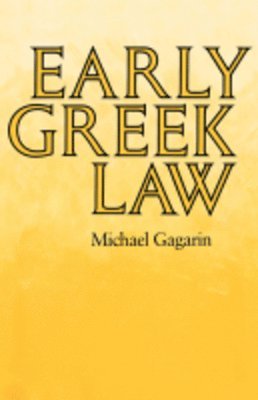 bokomslag Early Greek Law