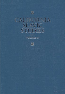bokomslag California Slavic Studies, Volume XIV
