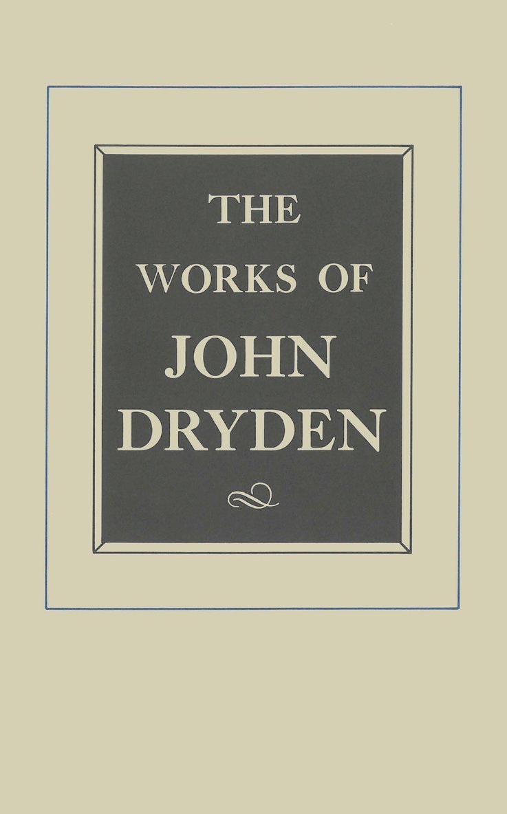 Works of John Dryden, Volume XII