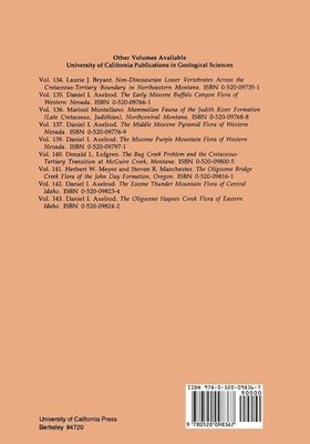 bokomslag Biostratigraphy and Vertebrate Paleontology of the San Timoteo Badlands, Southern California