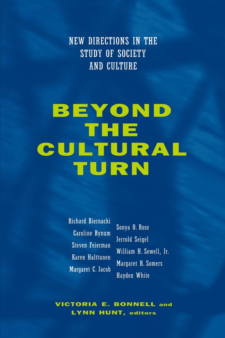 Victoria E. Bonnell, Lynn Hunt - Beyond the Cultural Turn, Häftad