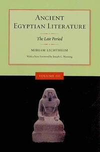 bokomslag Ancient Egyptian Literature, Volume III: The Late Period