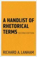 bokomslag A Handlist of Rhetorical Terms