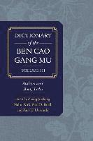 Dictionary of the Ben cao gang mu, Volume 3 1