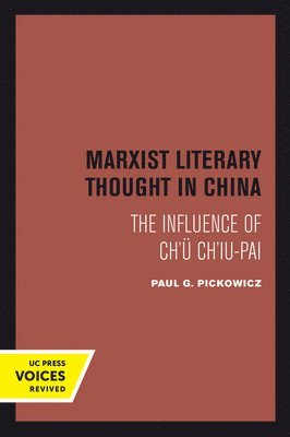 Marxist Literary Thought in China 1