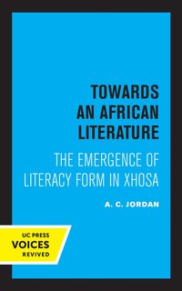 bokomslag Towards an African Literature